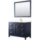 Option Dark Blue, Gold Trim, White Cultured Marble Top