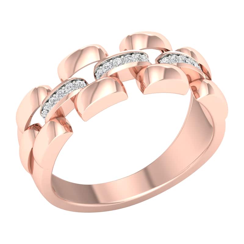 1/6ct TDW Diamond Wedding Band in 10K Gold for Men