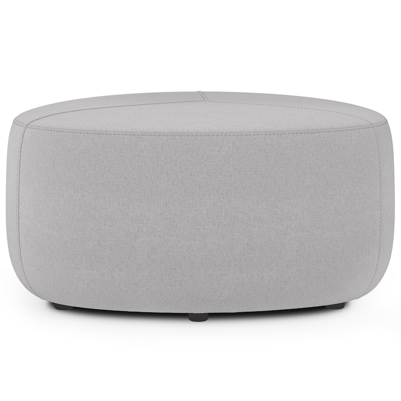WYNDENHALL Brea 32 inch Wide Contemporary Irregular Ottoman Bench