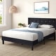preview thumbnail 9 of 10, VECELO Upholstered Beds With Diamond Tufted Headboard Platform Bed Frame 7.9'' Under Bed Space