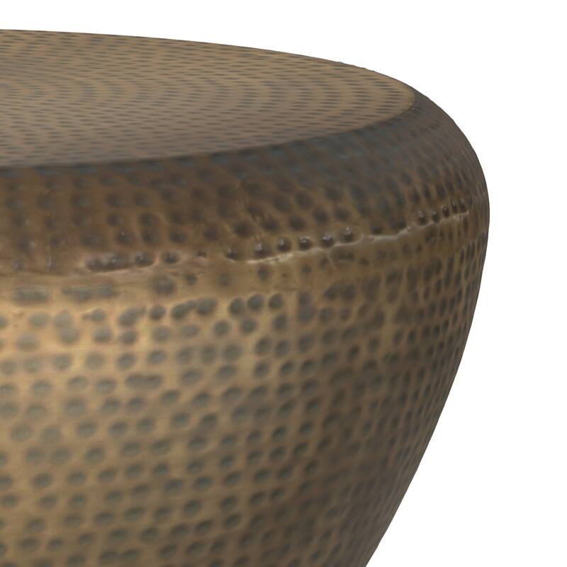 WYNDENHALL Lerner 36" Wide Modern Industrial Coffee Table in Antique Gold Iron & Assembled