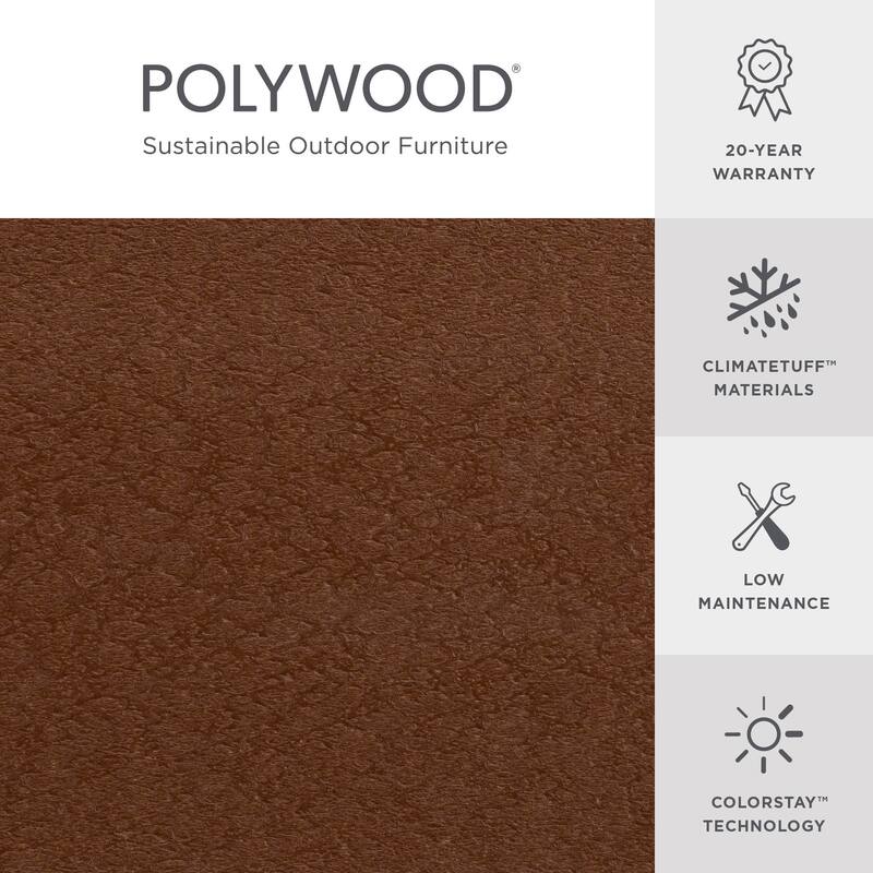 POLYWOOD Classic Plastic Outdoor Adirondack Chair