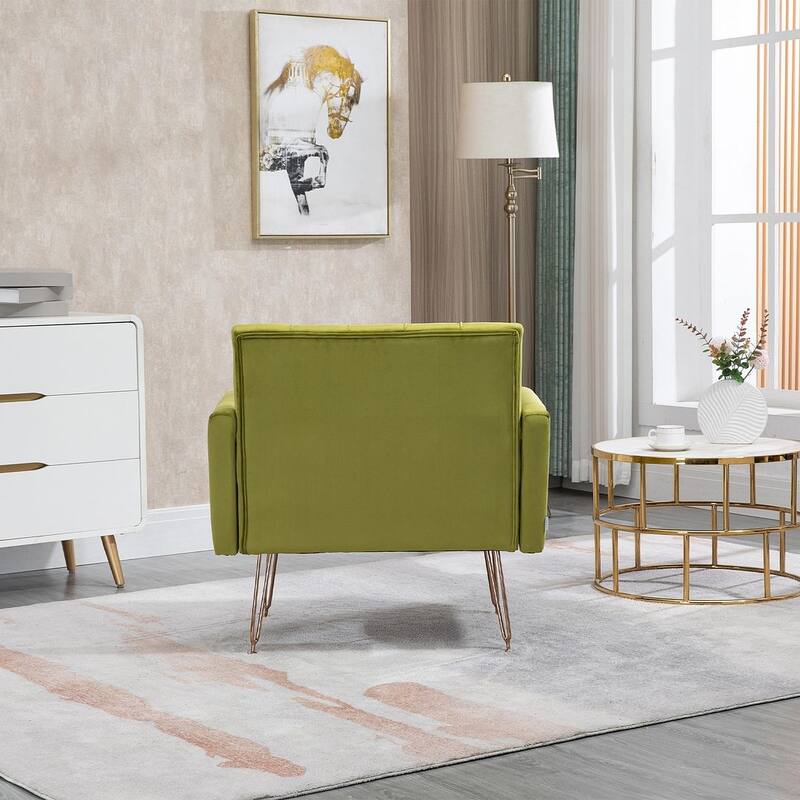 Modern Upholstered Velvet Accent Chair