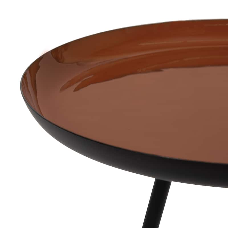 Kate and Laurel Laranya Round Metal Side Table - 15x15x22.5