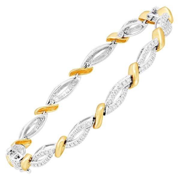 1 2 Ct Diamond Tennis Bracelet In 14k White Yellow Gold Free 1 2 Ct Diamond Tennis Bracelet In 14k White Yellow Gold
