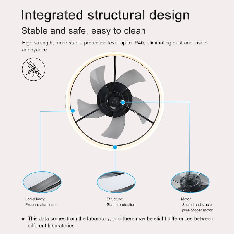 Ceiling Fan with Lights Dimmable LED - N/A