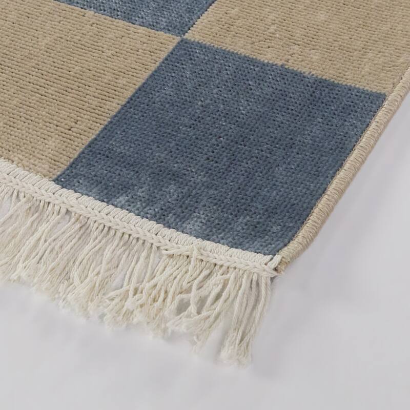 Pearse Checkered Color Block Area Rug