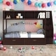 preview thumbnail 14 of 37, Multi-function Twin Over Full Bunk Bed with Storage Staircase & Drawers Espresso