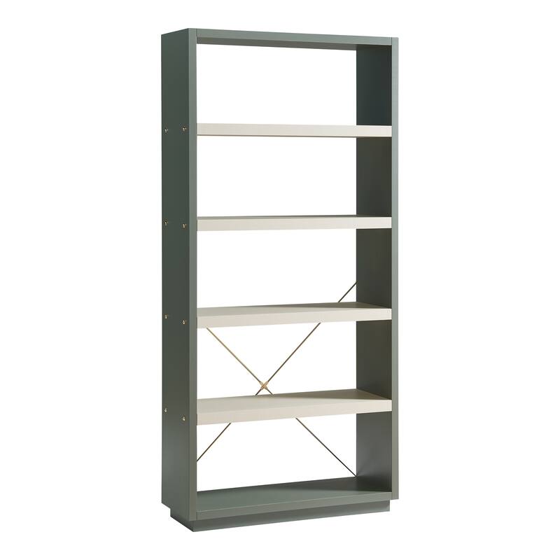 DH BASIC Clair Modern 71-inch 5-Tier Etagere Open Back Bookshelf by Denhour