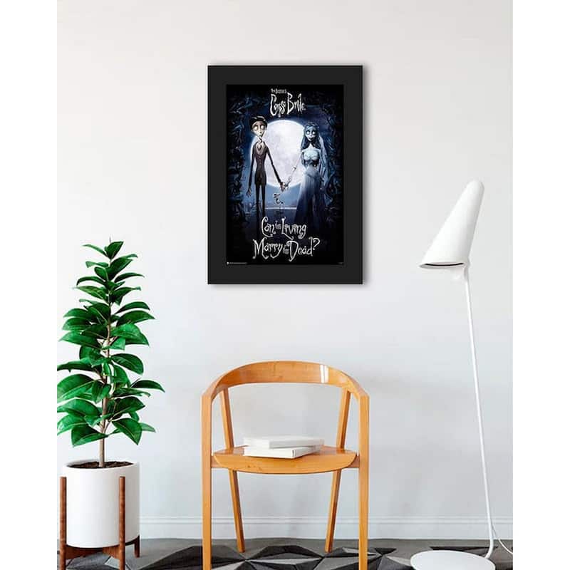 Corpse Bride Can the Living Marry the Dead? Framed Poster - 24 x 36 Inch