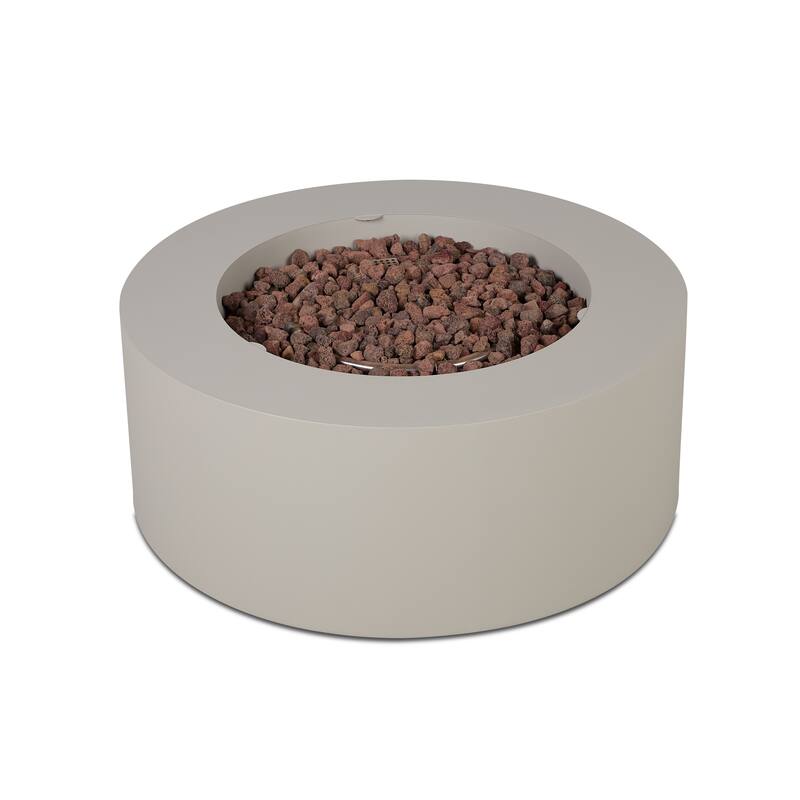 Aegean 36" Round LP Fire Table w/NG Conversion kit by Real Flame