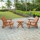preview thumbnail 173 of 172, Shoreline Fully Assembled All-Weather HDPE Outdoor Folding Modern Adirondack Chair