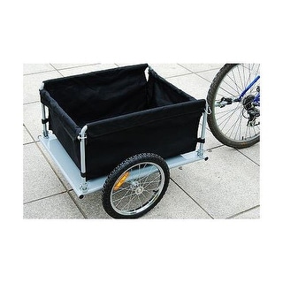 Aosom folding bike cargo trailer cart with seat post hitch deals