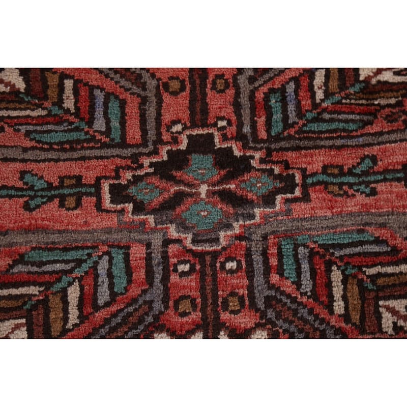 Vegetable Dye Heriz Persian Dining Room Area Rug Wool Hand-knotted - 7'11" x 10'1"
