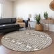 preview thumbnail 140 of 152, Machine Washable Indoor/ Outdoor Christmas Sweater Chantille Rug Brown - 8' x 8'