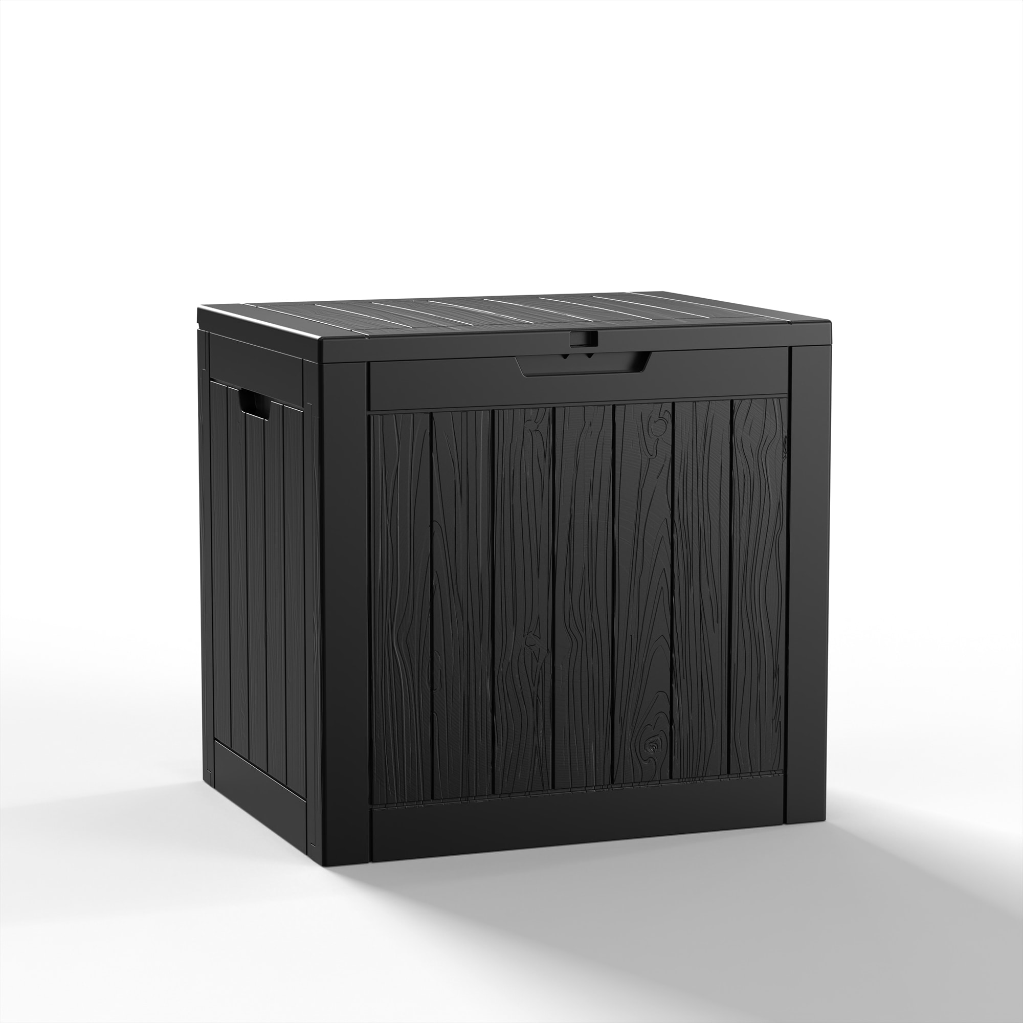 30gallon Outdoor resin weather-resistant lockable deck box, storage stool