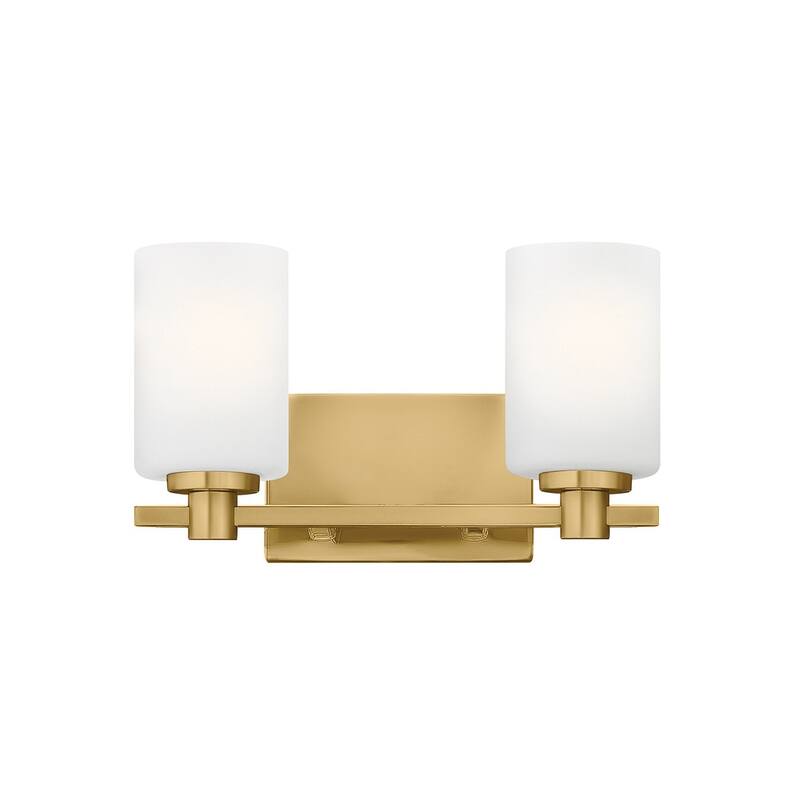 Hinkley Lighting Karlie 2 Light 13.25" Wide Bathroom Vanity Light with - Lacquered Brass