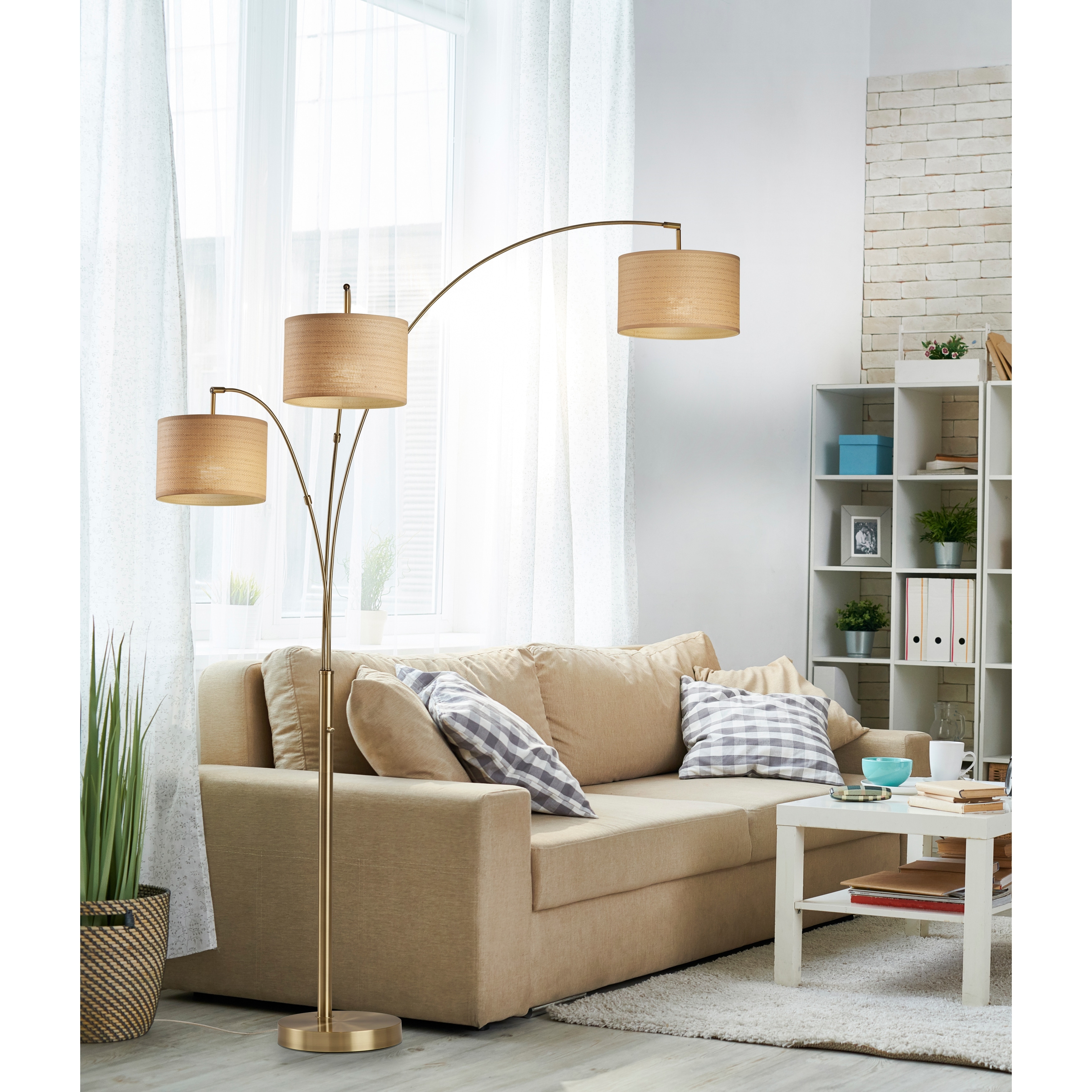 Adesso Bowery 3-Arm Arc Lamp