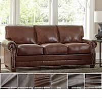 Made in USA Revo Top Grain Leather Sofa - Bed Bath & Beyond - 27415248