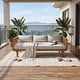 preview thumbnail 2 of 11, Claremont Outdoor 3-seat Acacia Wood Daybed by Christopher Knight Home