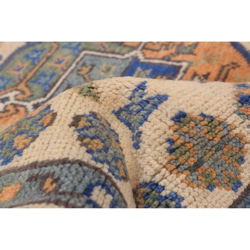 ECARPETGALLERY Hand-knotted Jules Serapi Ivory Wool Rug - 8'1 x 9'8