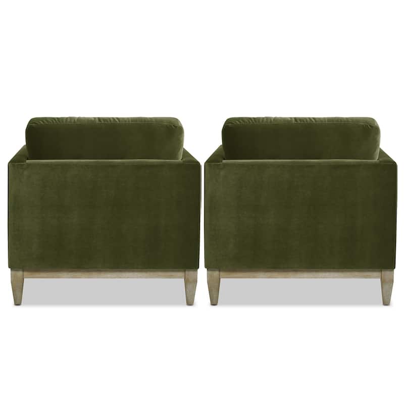 Knox 36" Modern Farmhouse Loose Pillow-Back Arm Chair