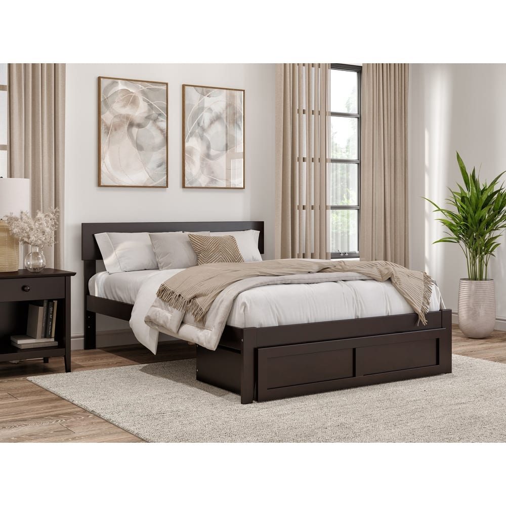 AFI Boston Platform Bed with Foot Drawer