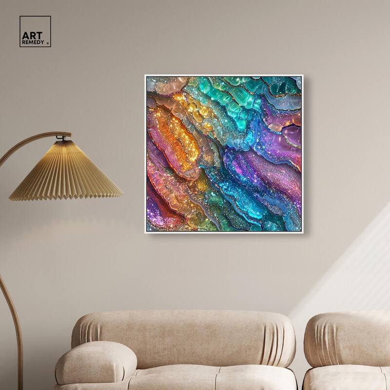 Glittering Spectrum I Canvas by Art Remedy