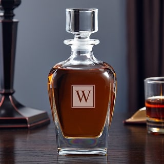 Draper Monogram Draper Block Monogram Whiskey Decanter - Bed Bath & Beyond - 17806741