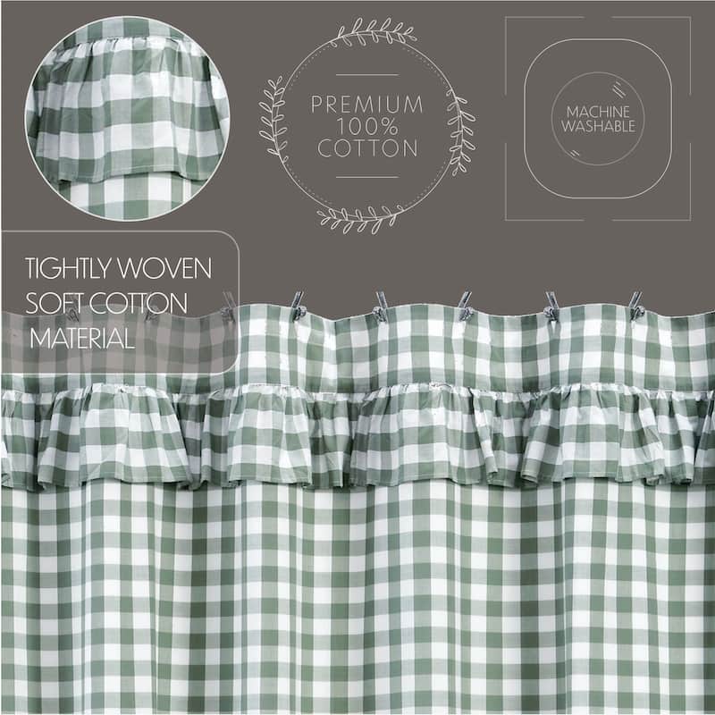 Annie Buffalo Check Ruffled Shower Curtain