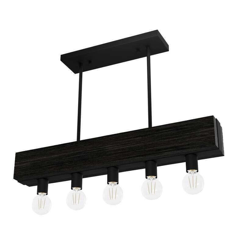 Hunter Donelson Linear Chandelier - Rustic, Farmhouse, Industrial - Kitchen Island, Dining Room