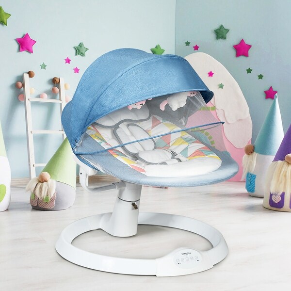 Baby swing with mosquito net deals