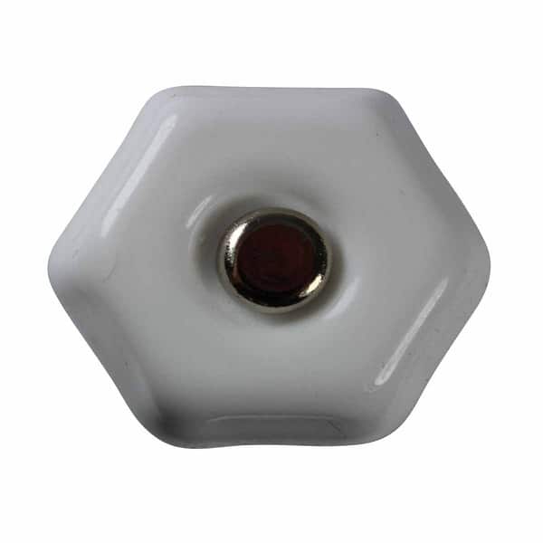 Shop Milk Glass Cabinet Knobs And Pulls 1 1 4 Inch Dia W Chrome