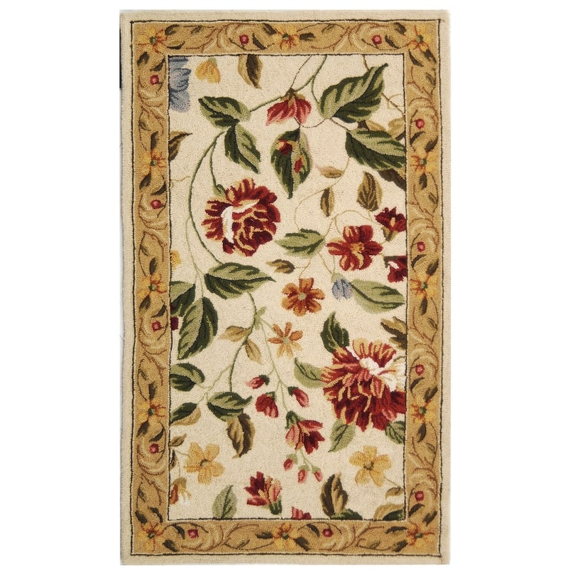 SAFAVIEH Handmade Chelsea Faigel French Country Floral Wool Rug