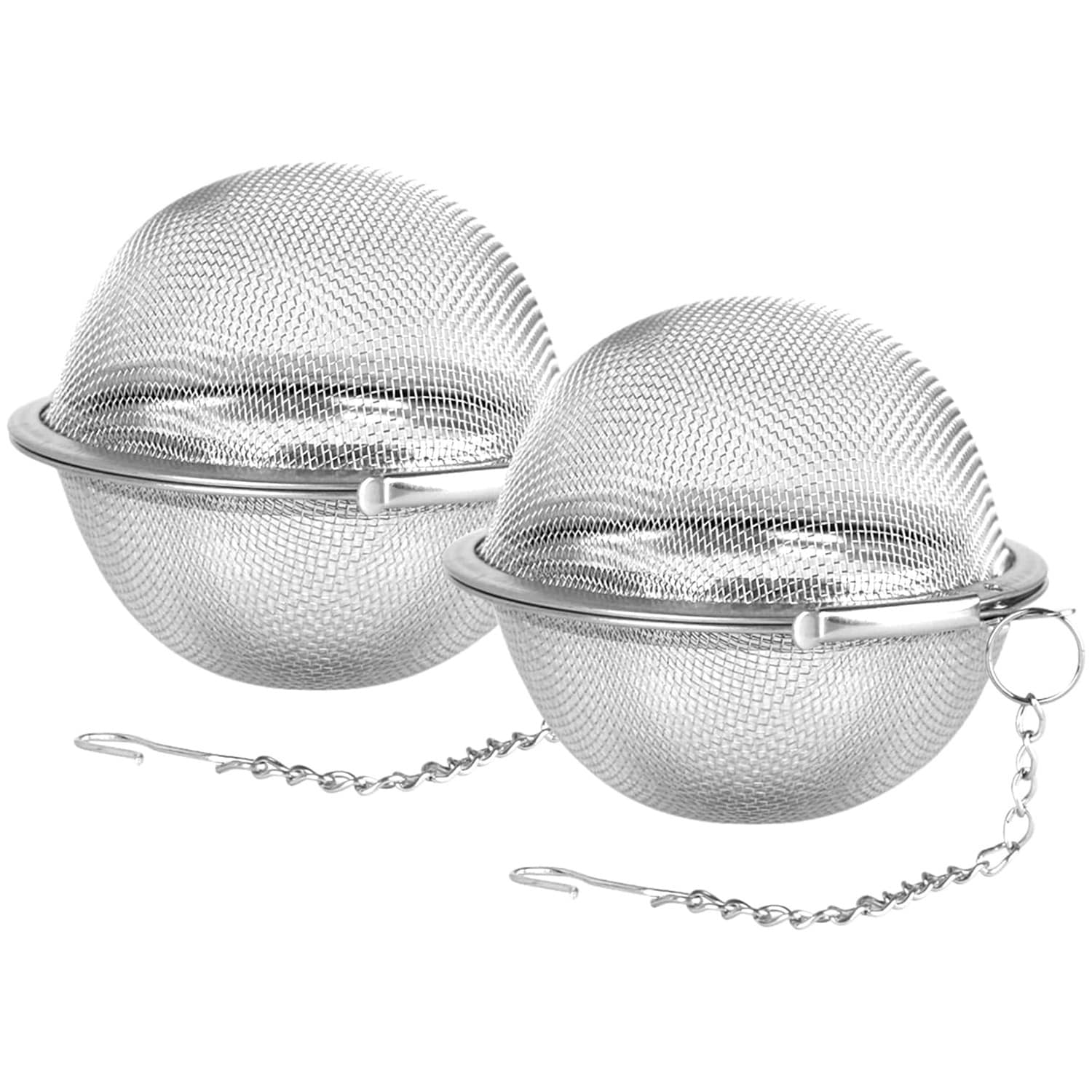 Stainless Steel Mesh Tea Ball 4cm Tea Strainers Tea Infuser set of 2