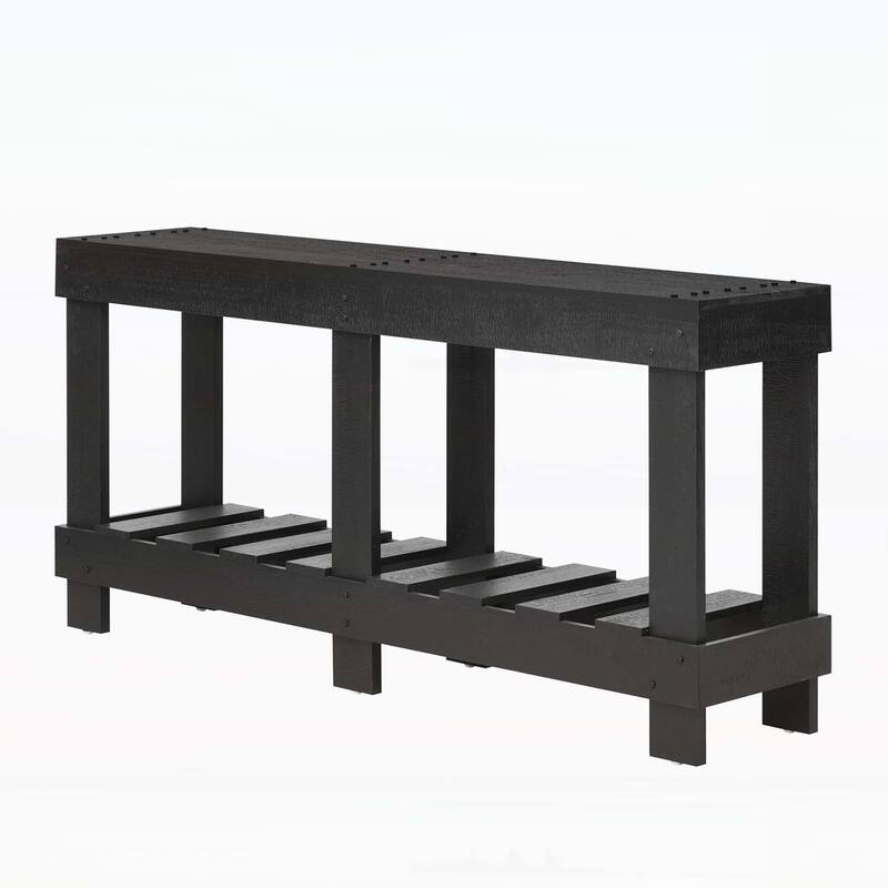 Vintage-Style Entryway Table with Shelf Storage and Adaptability for Multiple Home Settings