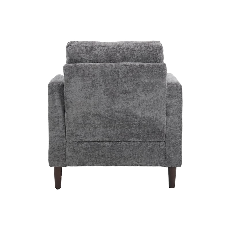 Wood Frame Armchair, Modern Accent Chair Lounge Chair for Living Room