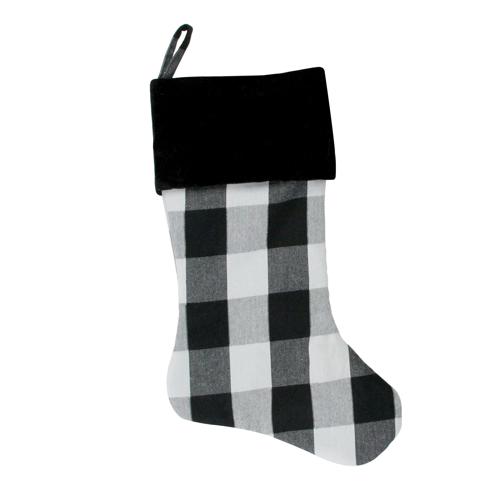 Shop 20 Black And White Cotton Buffalo Plaid Christmas Stocking