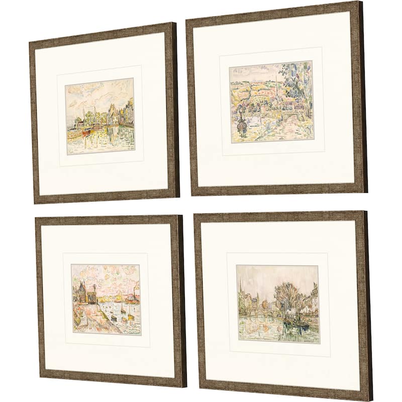 Petite Landscapes S/4 Framed Art Print Under Glass