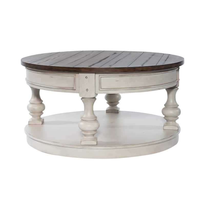 Morgan Creek Antique White Opt 3 Piece Set (1-Cocktail 2-End Tables)