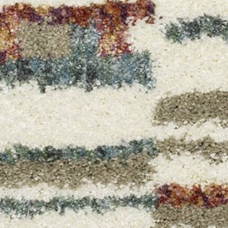 HomeRoots Abstract Modern Runner Area Rug