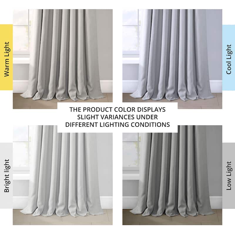 Exclusive Fabrics Faux Linen Room Darkening Curtain (1 Panel)