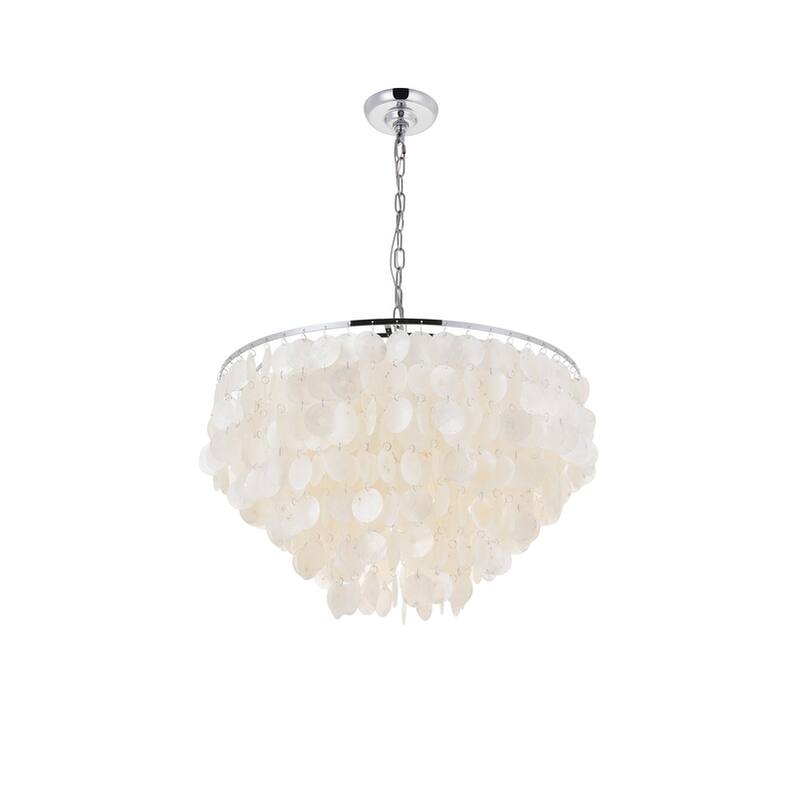 Selene 6 light Brass Pendant