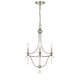 preview thumbnail 1 of 1, Crystorama Lighting Group Metro 3 Light Single Tier Chandelier Antique Silver
