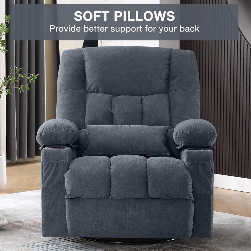 Ergonomic Lounge Chair with Vibration Massage Heat and Rocking