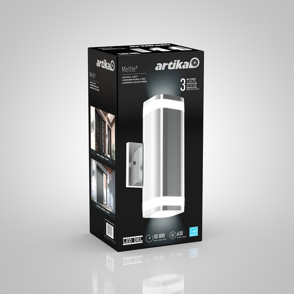 Artika Mettle Sconce LED Integrated Aluminum Stainless Steel Small Bed Bath Beyond 33117246