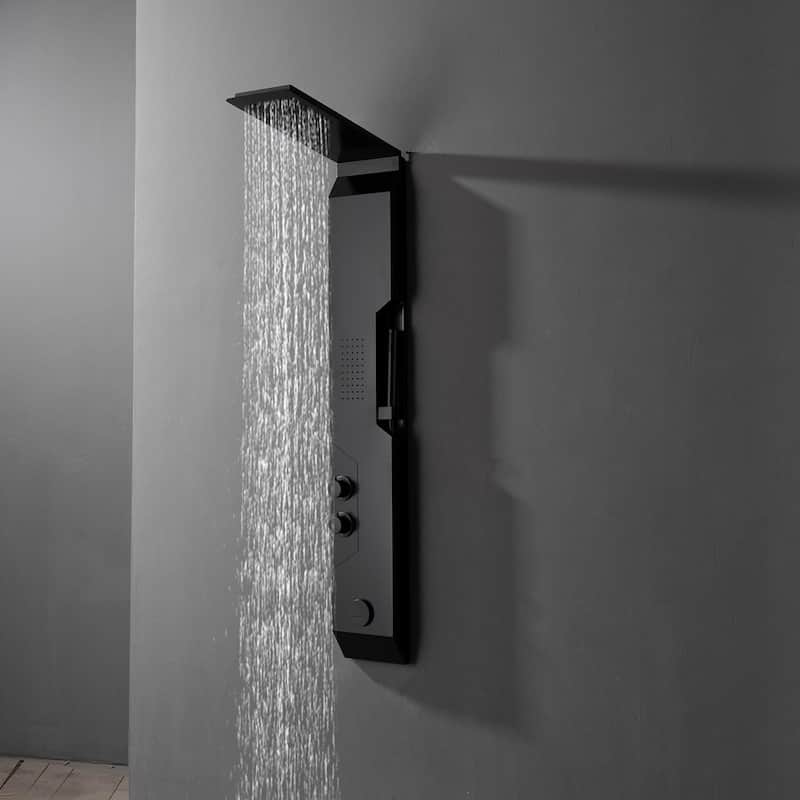 WIZ 1-Jet Rainfall Modern Shower Panel System