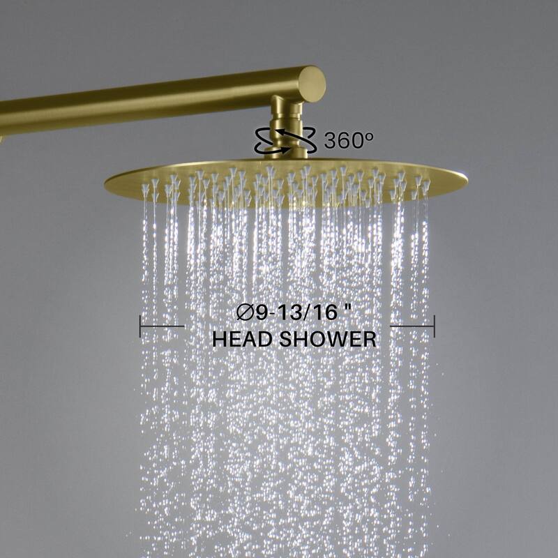 Circular Pressure Balanced Single Function Shower System with Rough In Valve