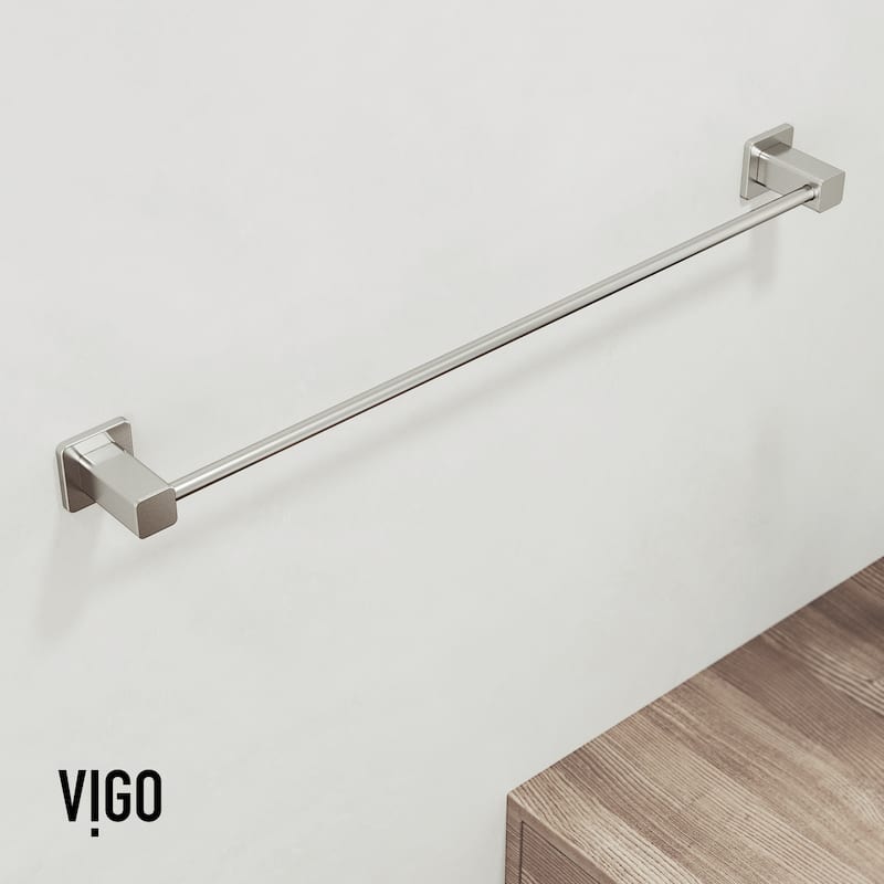 VIGO Meridian 3-Piece Bathroom Hardware Accessory Set with 24 in. Towel Bar, Toilet Paper Holder, Hand Towel Holder