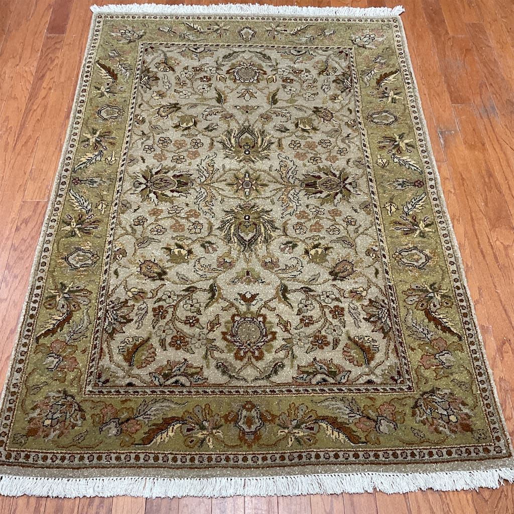 HERAT ORIENTAL Handmade Kashan Wool Rug - 4' x 6'